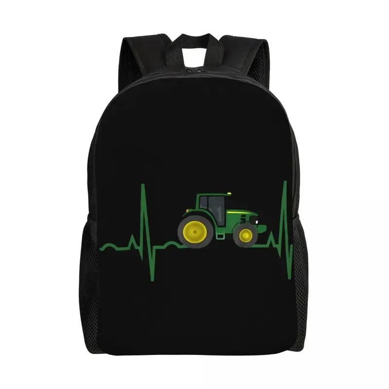 Fashion Backpack Women - トラクターハートビートラップトップバックパック女性男性ファッションブックバッグ学校大学生バッグ NM33
