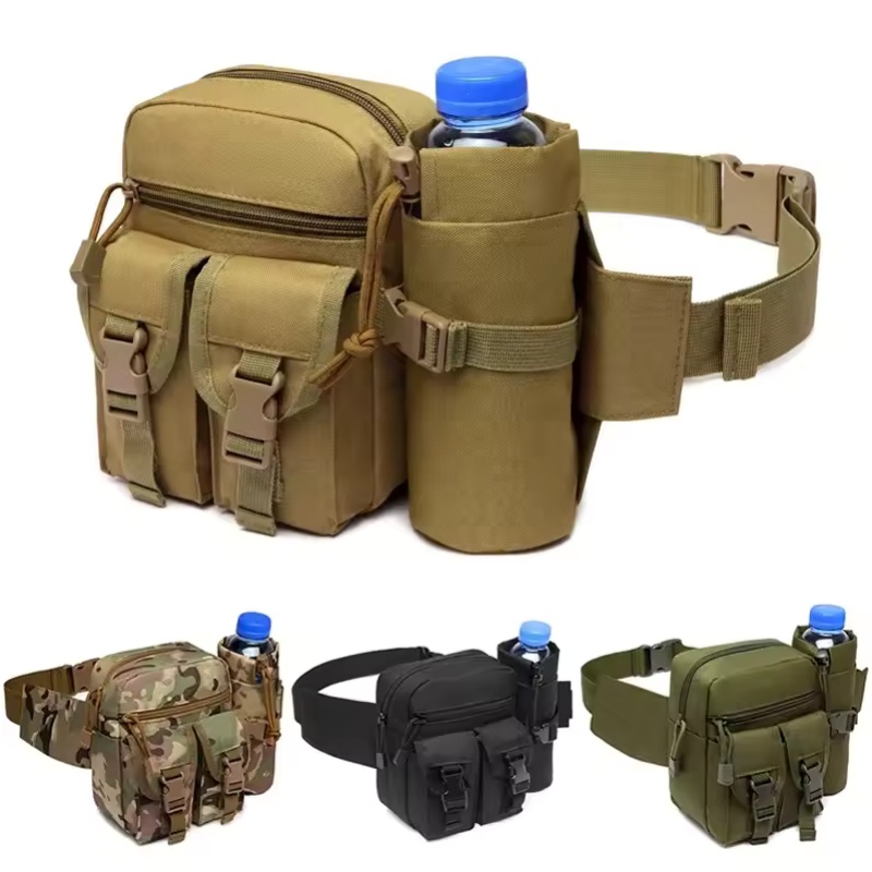 Hydration Pack Outdoor - アウトドアウエストバッグ メンズ タクティカル ウォーターボトル 防水バッグ 迷彩柄