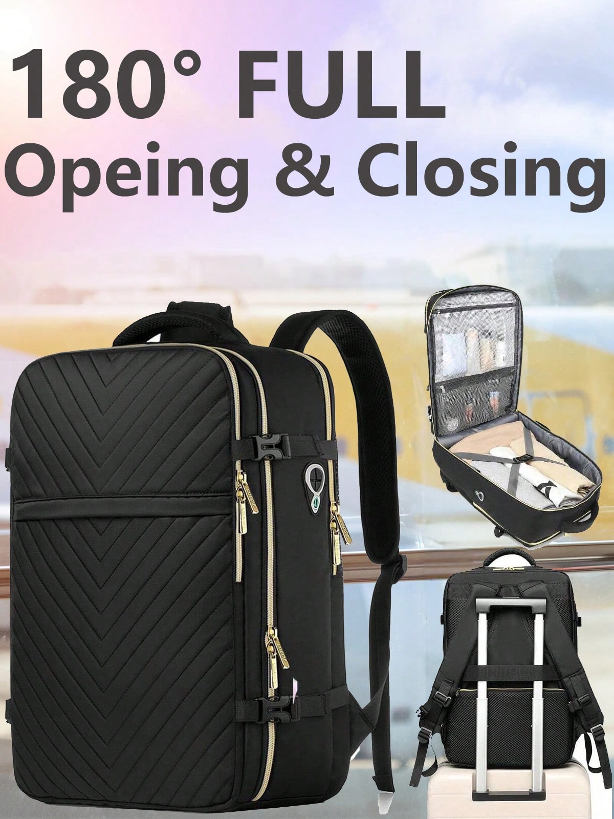 大型機内持ち込みトラベルバックパック - 機内持ち込み可能  - Travel Backpack Anti Theft のレビューと価格