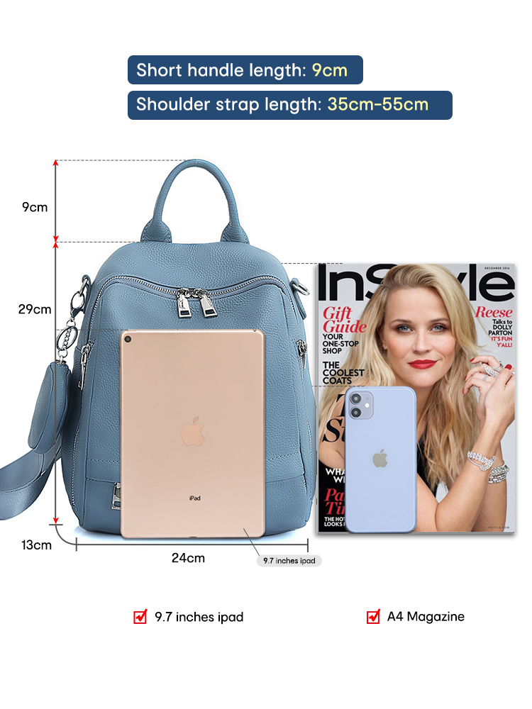 Zency レディース 本革バックパック 高品質スクールバッ - Fashion Backpack Women のレビューと価格