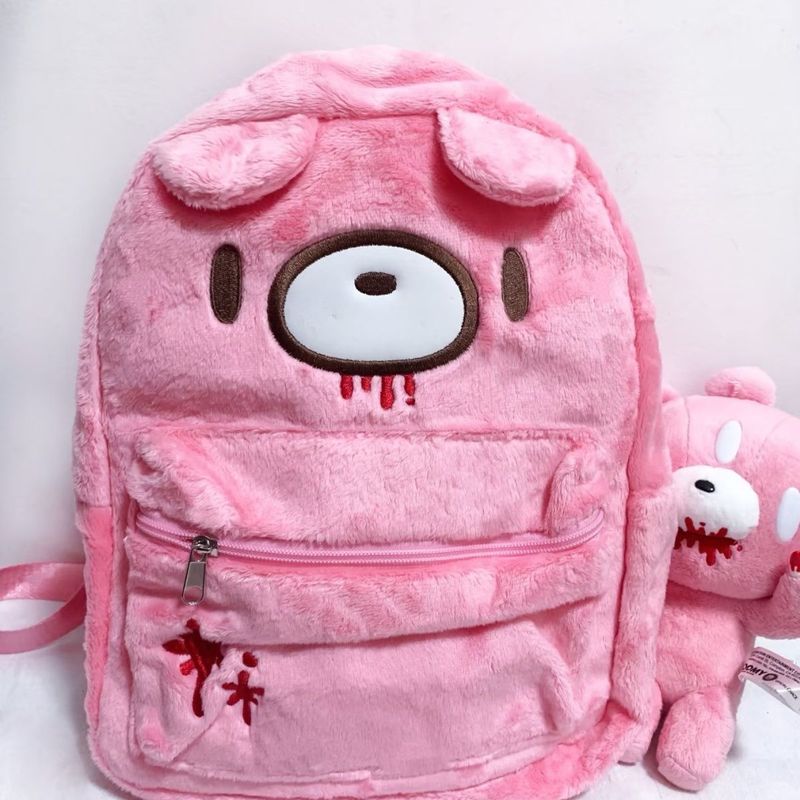グルーミーベア キュートなバックパック ピンク 大容量 漫画 - Fashion Backpack Women のレビューと価格