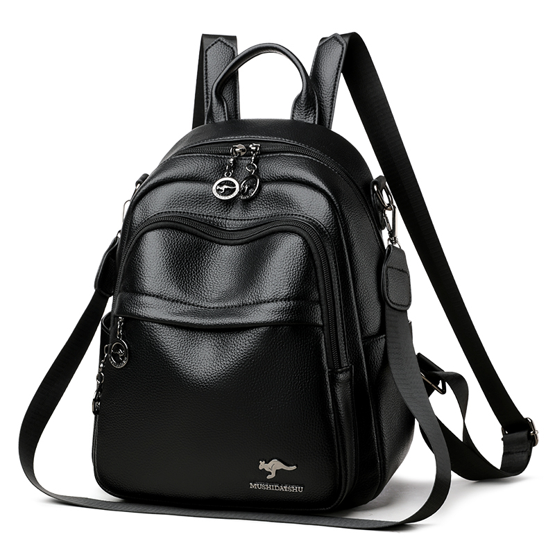 2026 防水 PU レザー女性バックパック盗難防止バックパ - Travel Backpack Anti Theft のレビューと価格