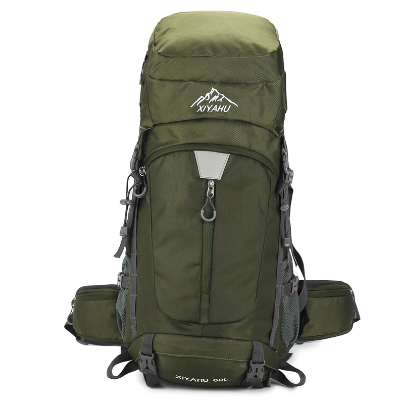 60L キャンプバックパックトラベルバッグ男性用大容量アウト - Rain Cover Backpack のレビューと価格