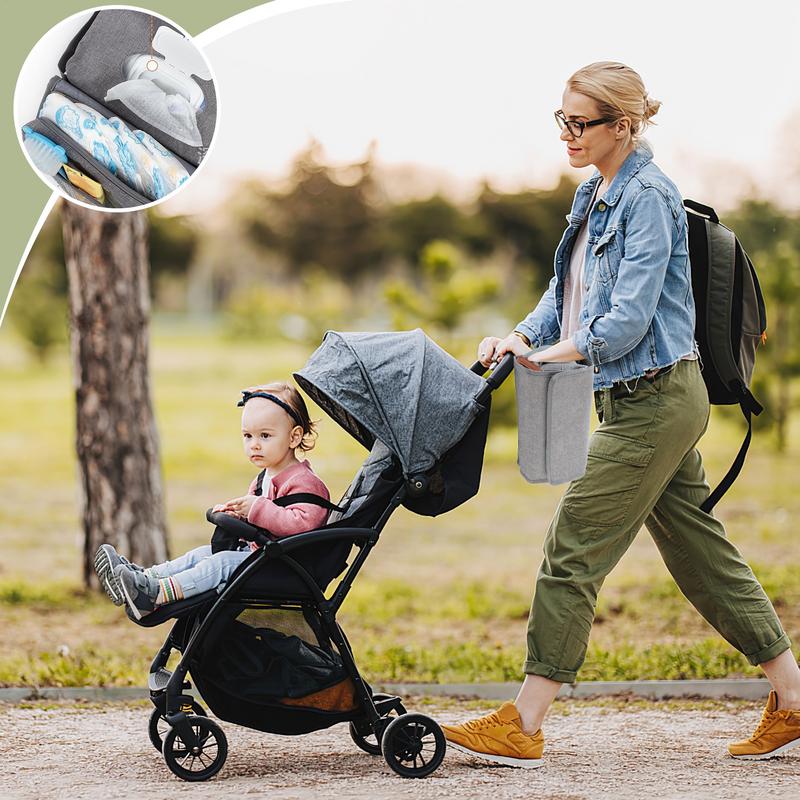 ボトル用の小さな折りたたみ式おむつバッグ,ポータブル,保育園 - Backpack Diaper Bag のレビューと価格