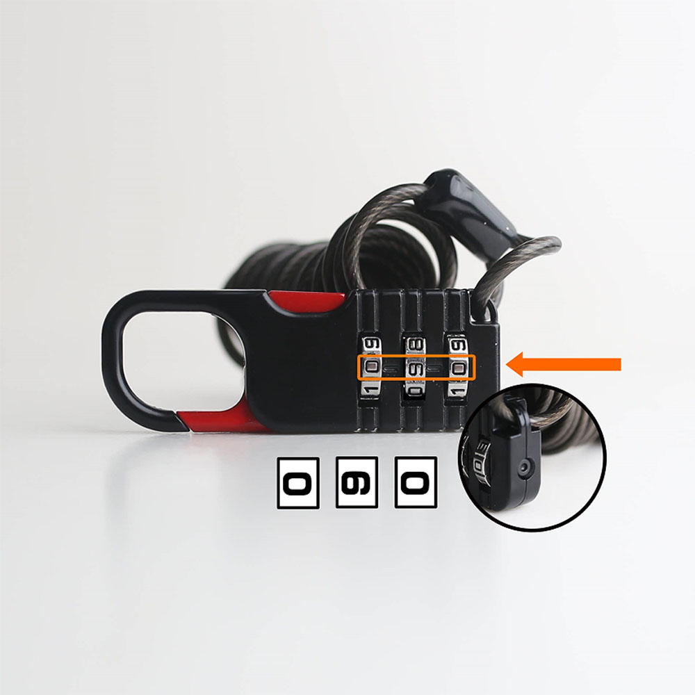 3桁コンビネーション南京錠、格納式ケーブル付き盗難防止パスワ - Travel Backpack Anti Theft のレビューと価格