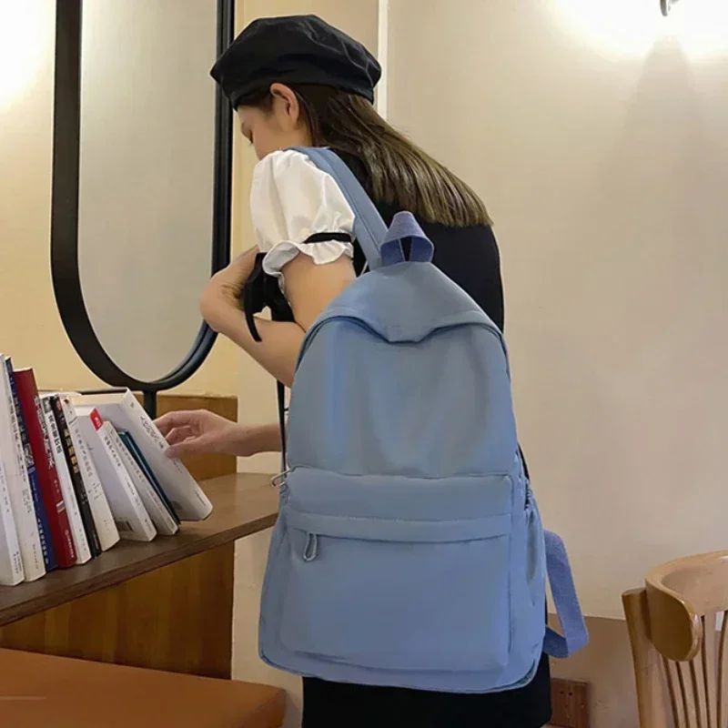 新しい女性スクールバッグ防水大容量スクールバックパックスムー - School Backpack Teen のレビューと価格