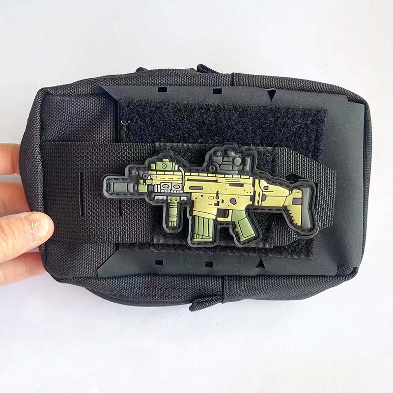3D PVCラバーモラールパッチ ミニピストル、ライフル ア - Urban Backpack Tactical のレビューと価格